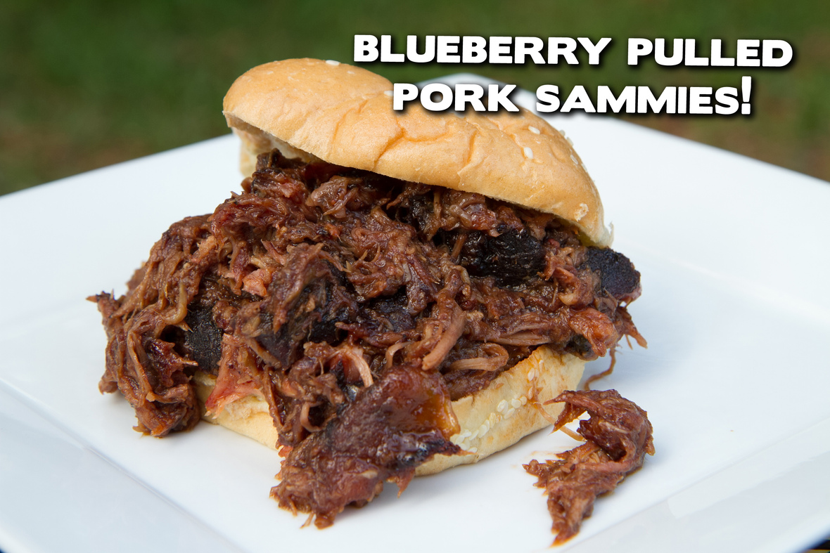 MOUTHWATERING Blueberry Pulled Pork Sandwiches!