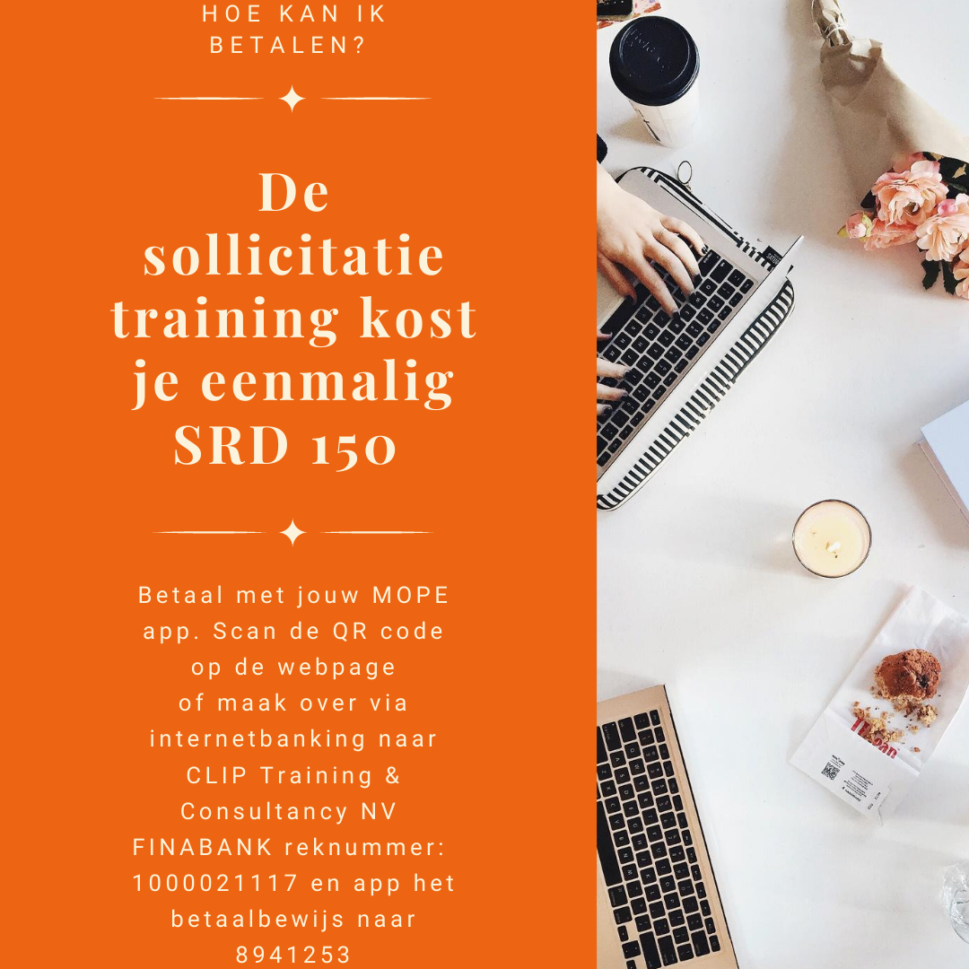 CLIP Training & Consultancy NV Online Sollicitatie training; de lat