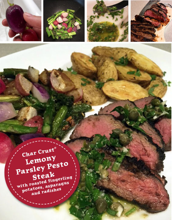 Lemony Parsley Pesto Steak for Summer!