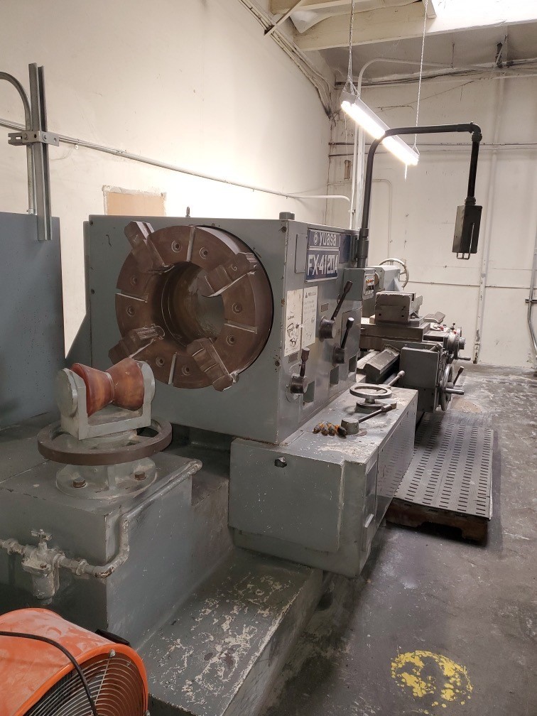 Yuasa FX 4120A 43.5" x 120" Oil Country Lathe with 14” hole thru the