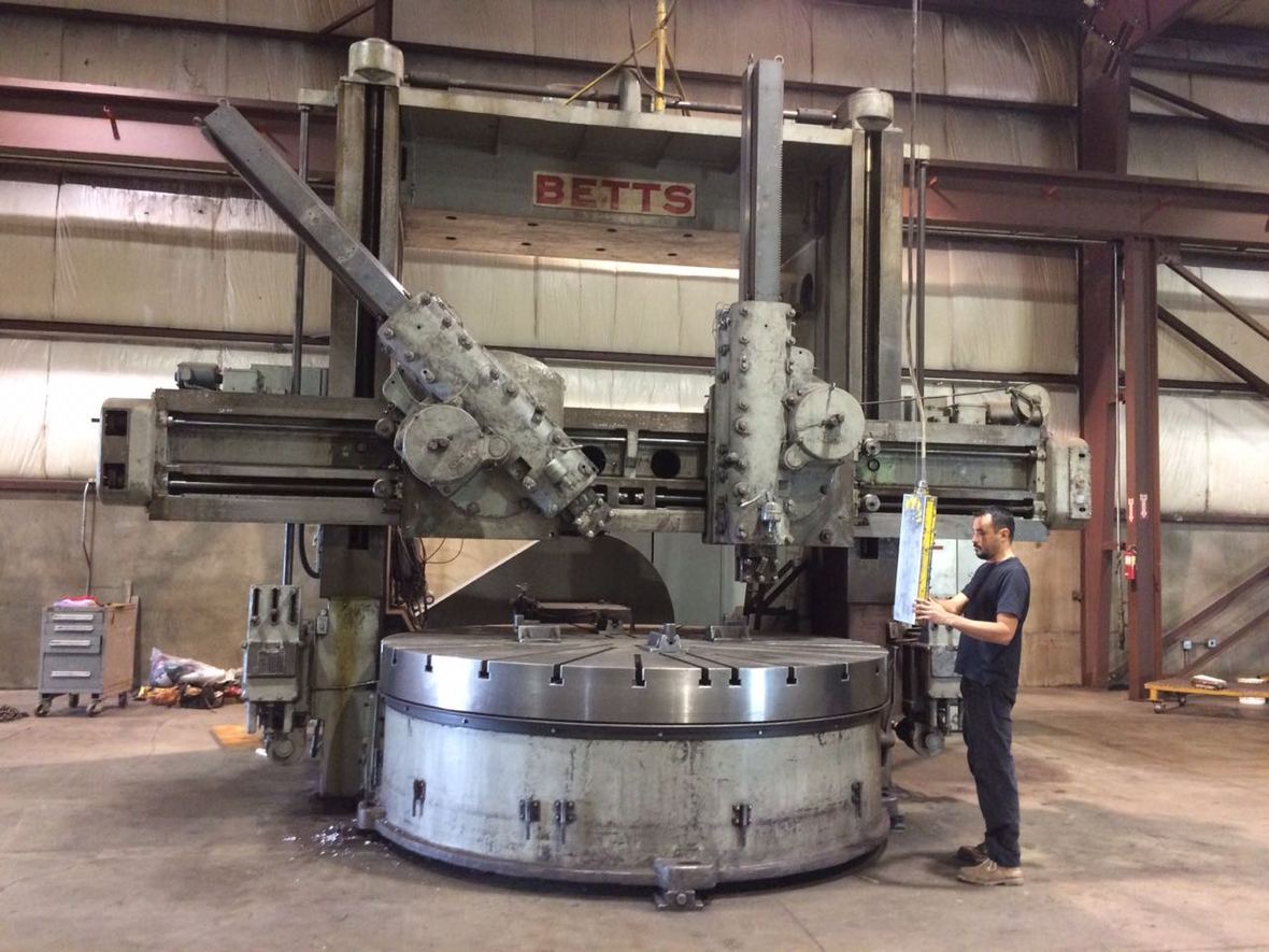 120" Betts Manual Vertical Turning Lathe