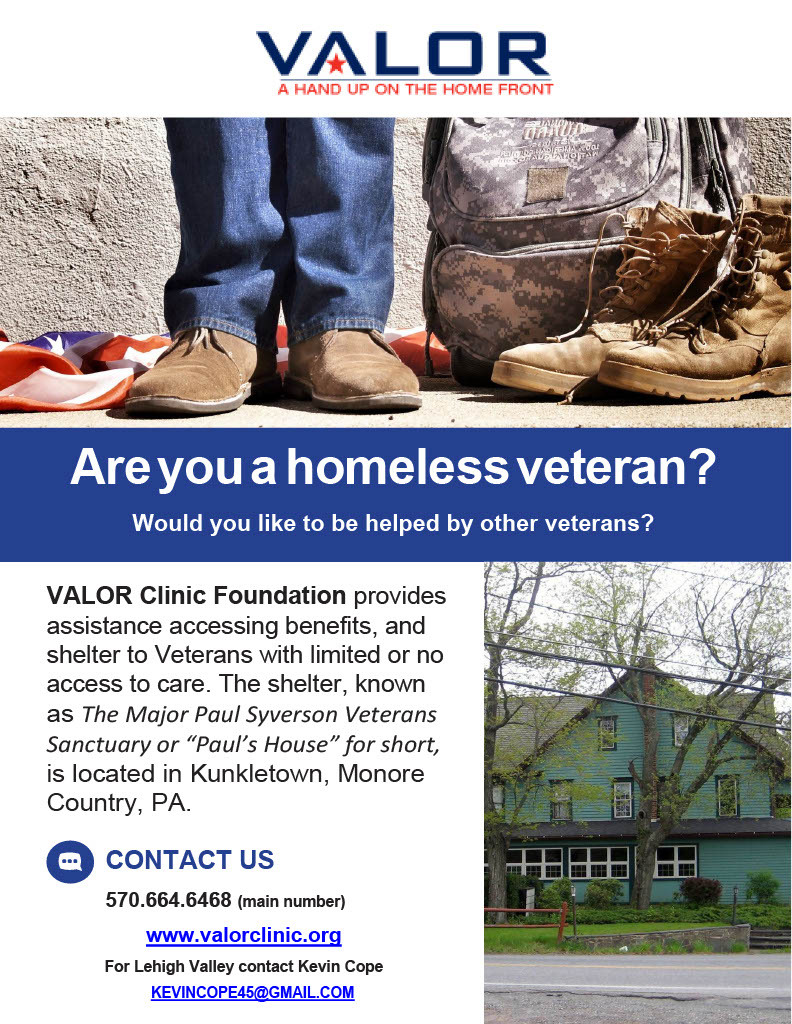 Can you help our local homeless veterans and others