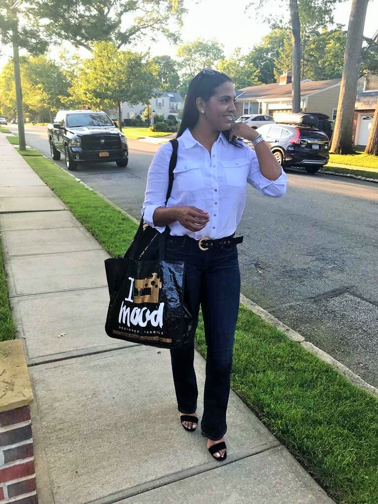 Diseñadora Michelle Reynoso visita la semana de la moda de New York para hombre 2017