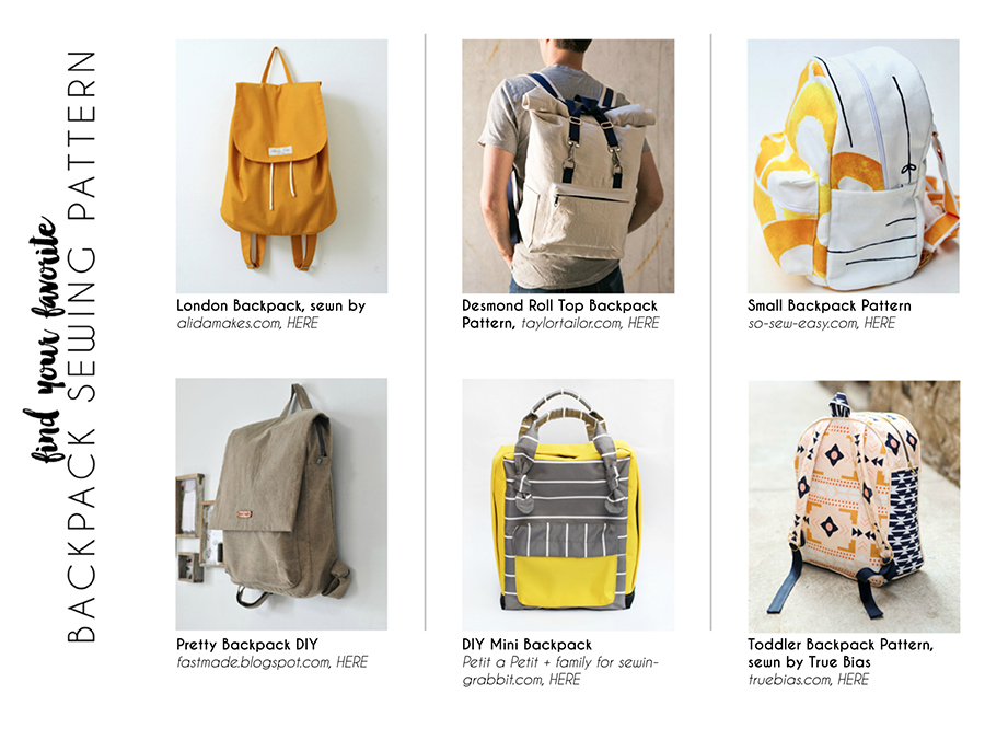so sew easy small backpack