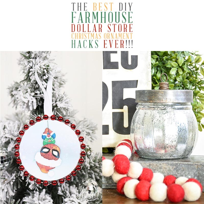The Best DIY Dollar Store Christmas Ornament Hacks EVER!!