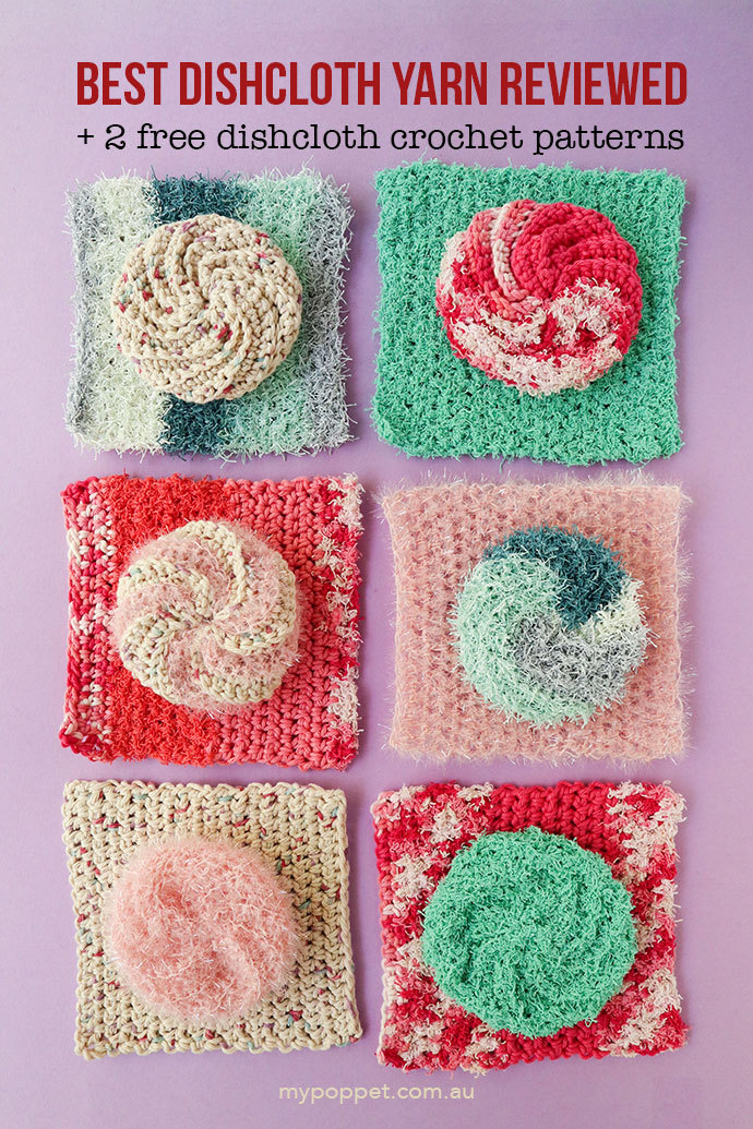 Crochet these free dishcloth patterns Easy and Fun to make
