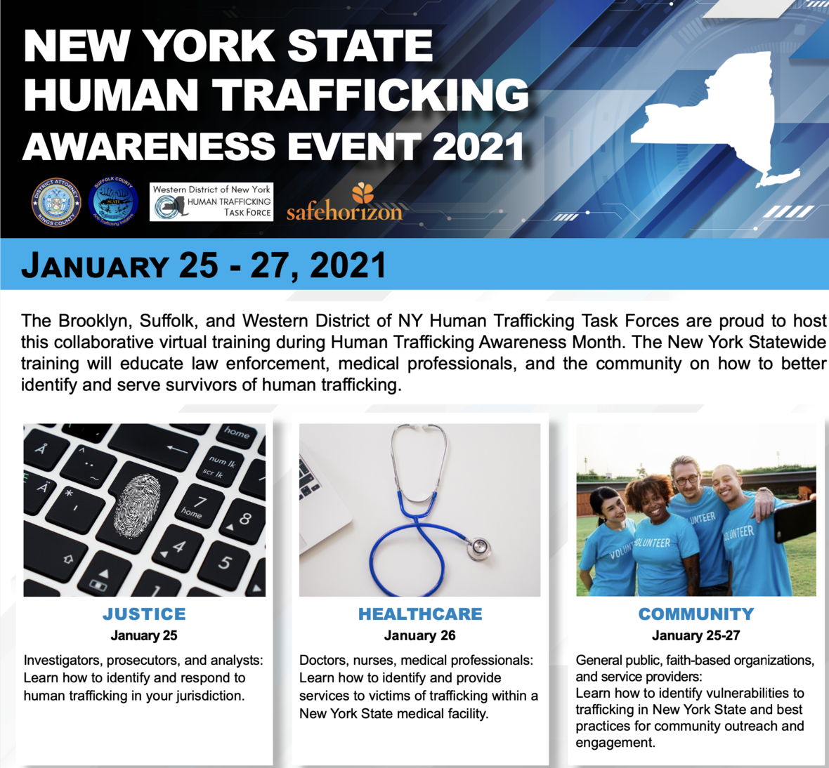 NYS "Sands of Silence" Jan 2527 Event In Recognition of January