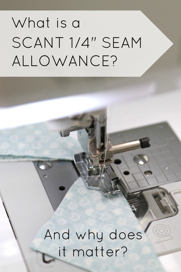 What is a Scant 1/4" Seam Allowance?