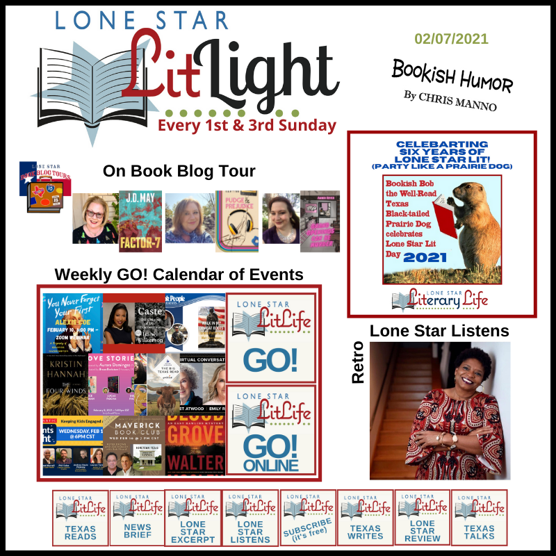 TX Book News Lone Star Lit LIGHT, retro interview, celebrating six