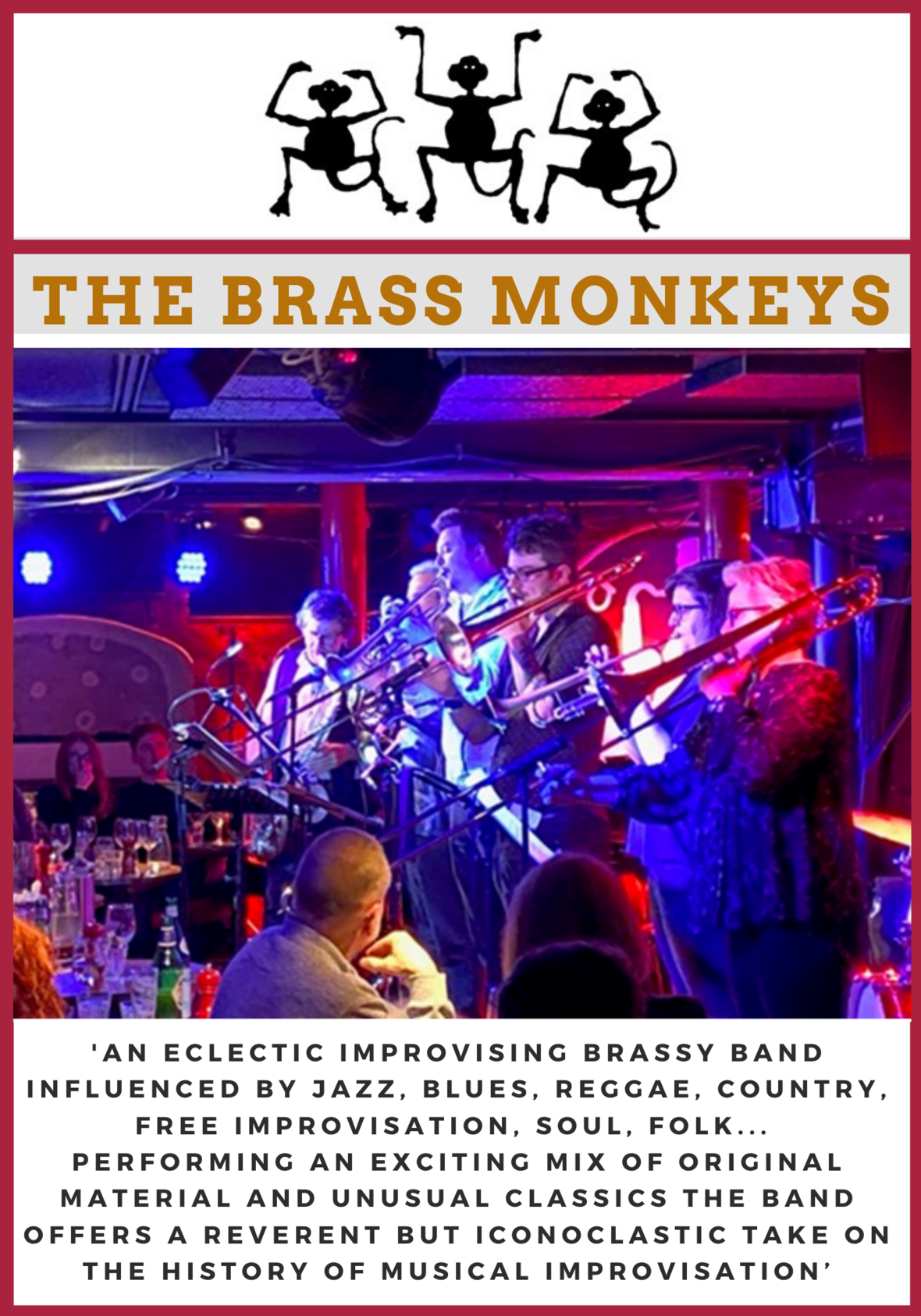 The Brass Monkeys 2021 Tour NOW BOOKING!