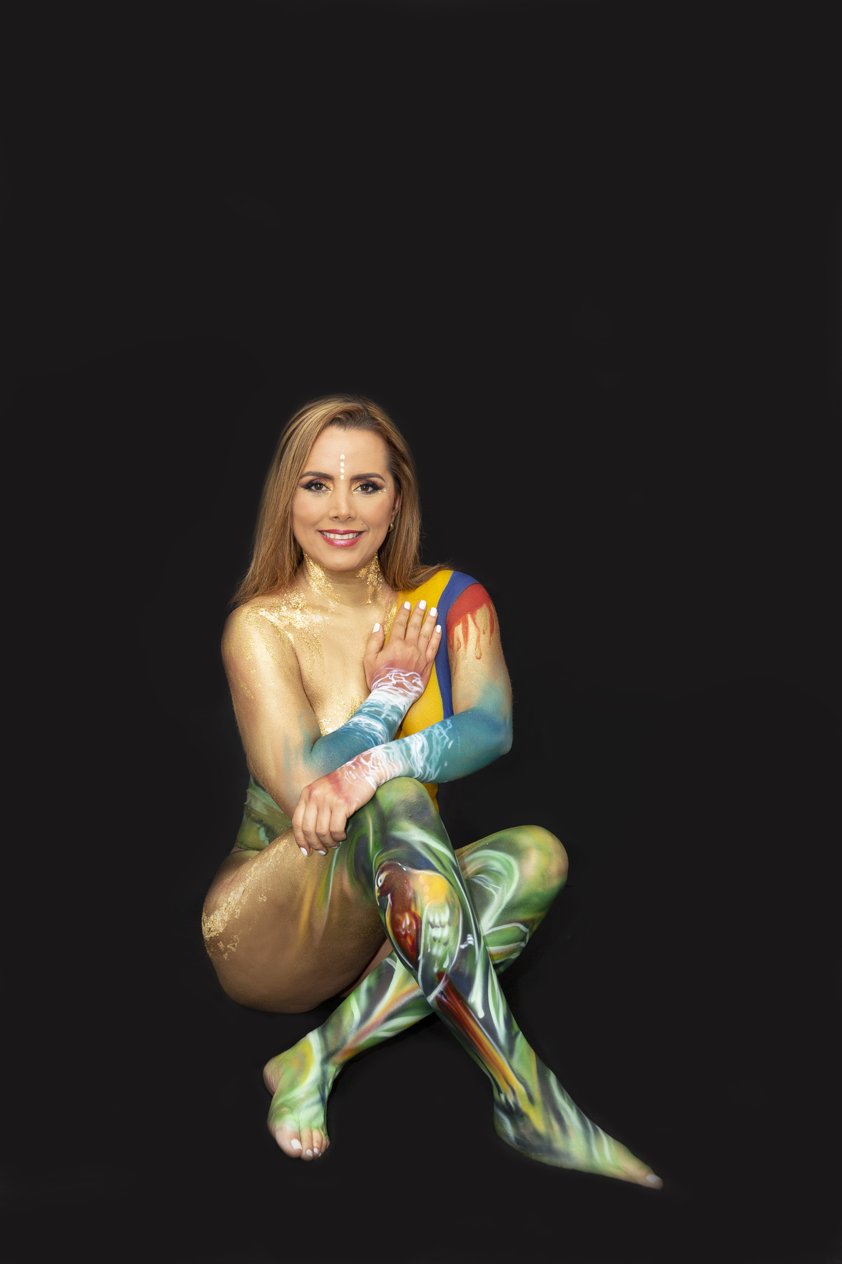 Paula Zuleta Mestizaje body painting 5