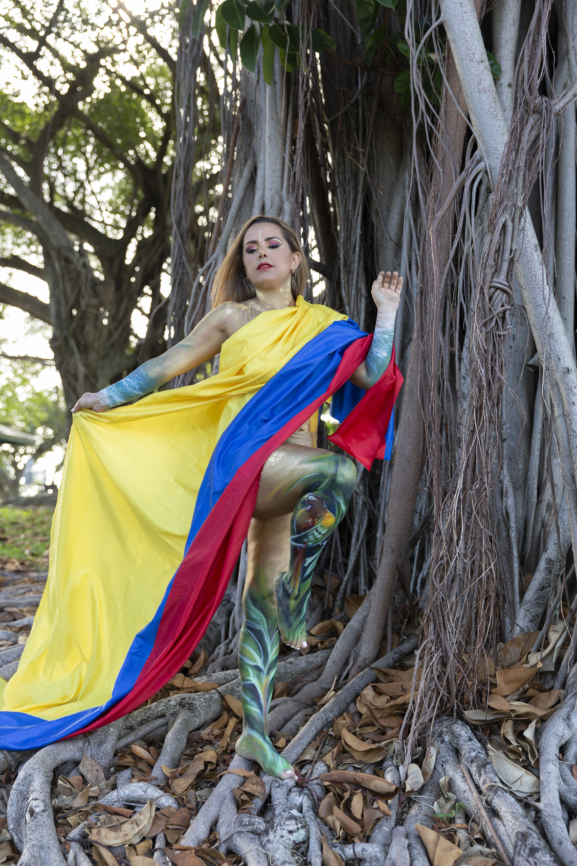 Paula Zuleta Mestizaje body painting 3