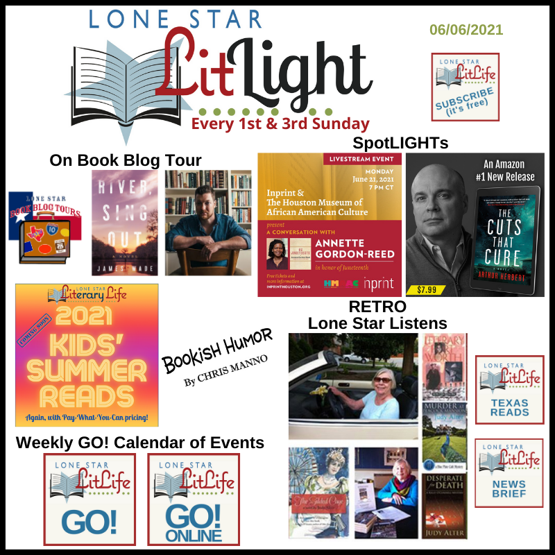 TX Book News Lone Star Lit LIGHT, retro Alter, bookish goingson[line