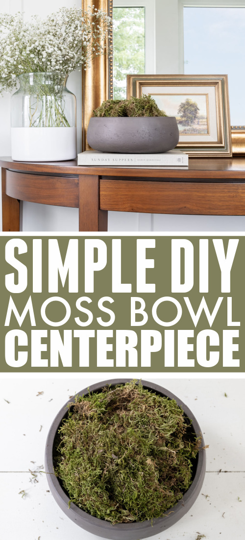 DIY Moss Bowl Centerpiece