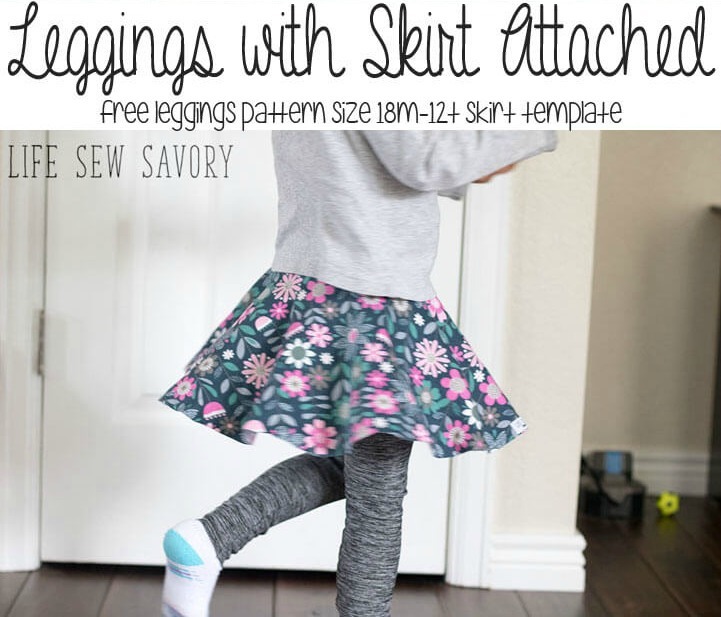 Today's Tutorial Adorable Girls Skirt + Leggings Combo and FREE