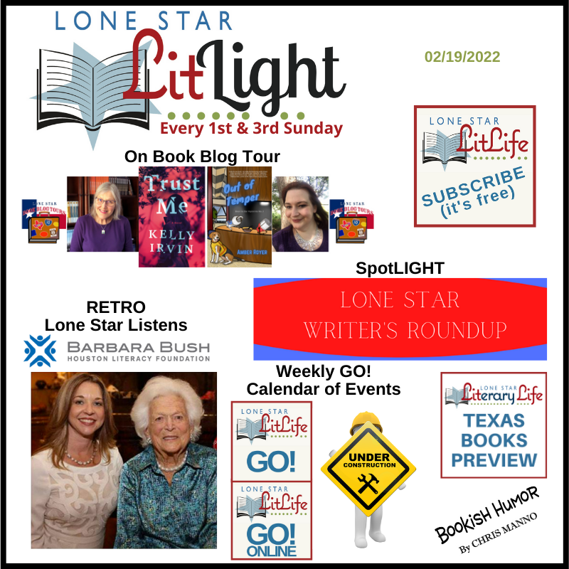 TX Book News Lone Star Lit LIGHT, Lone Star Writer's Roundup, retro