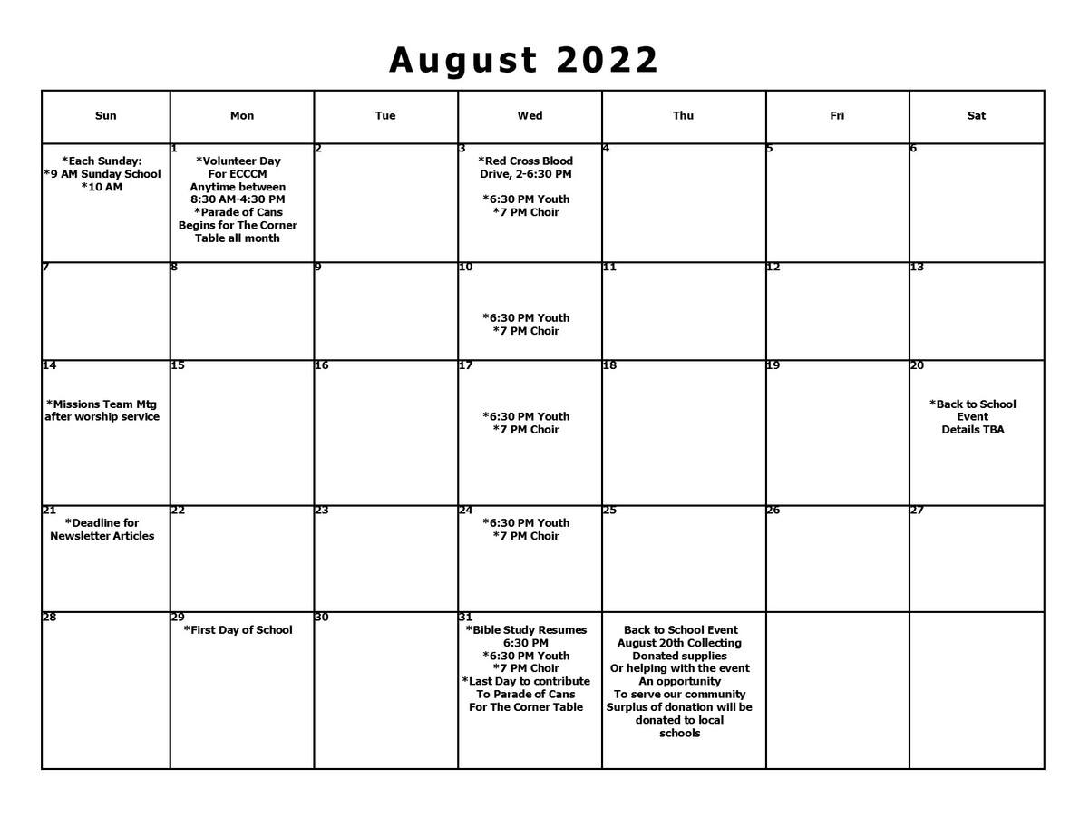 August 2022