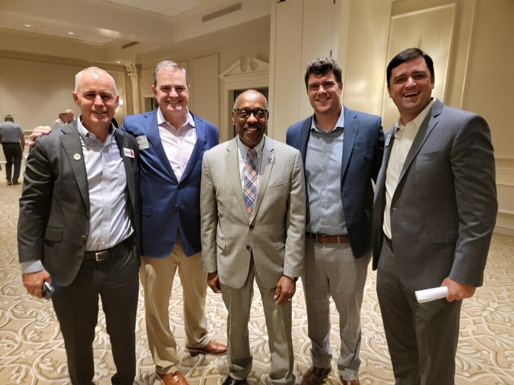 State Rep. Candidate Carter Barrett State Sen. Candidate Shawn Still Conservative Legend Melvin Everson Frontline President Cole Muzio and State Rep. Scott Hilton