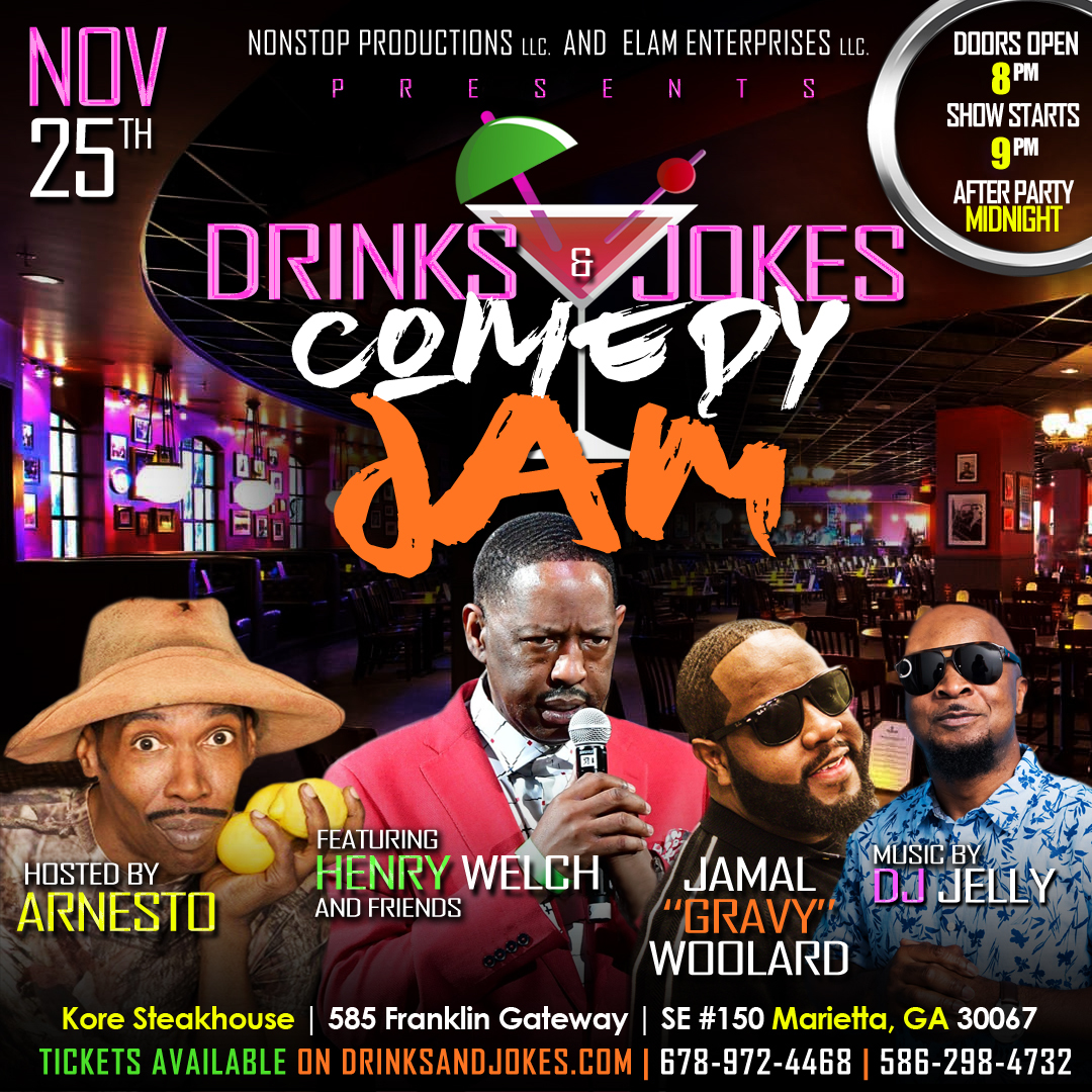 TONIGHT ! Black Friday Drinks and Jokes Comedy Jam!