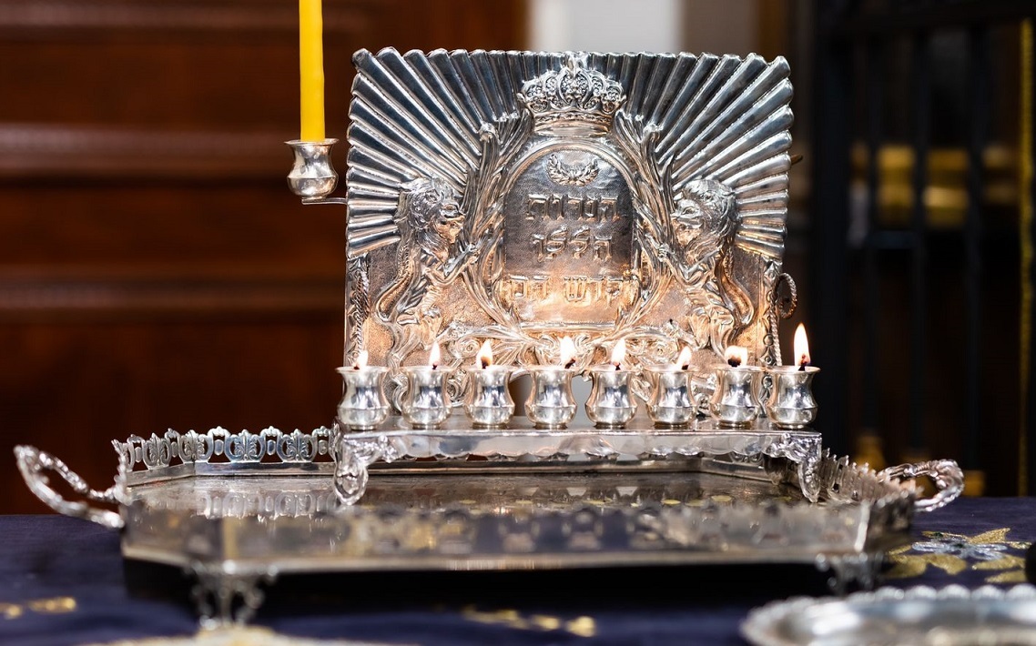 The Menorah of the Rebbe Ztz l - used by his son the Rebbe Shlit a