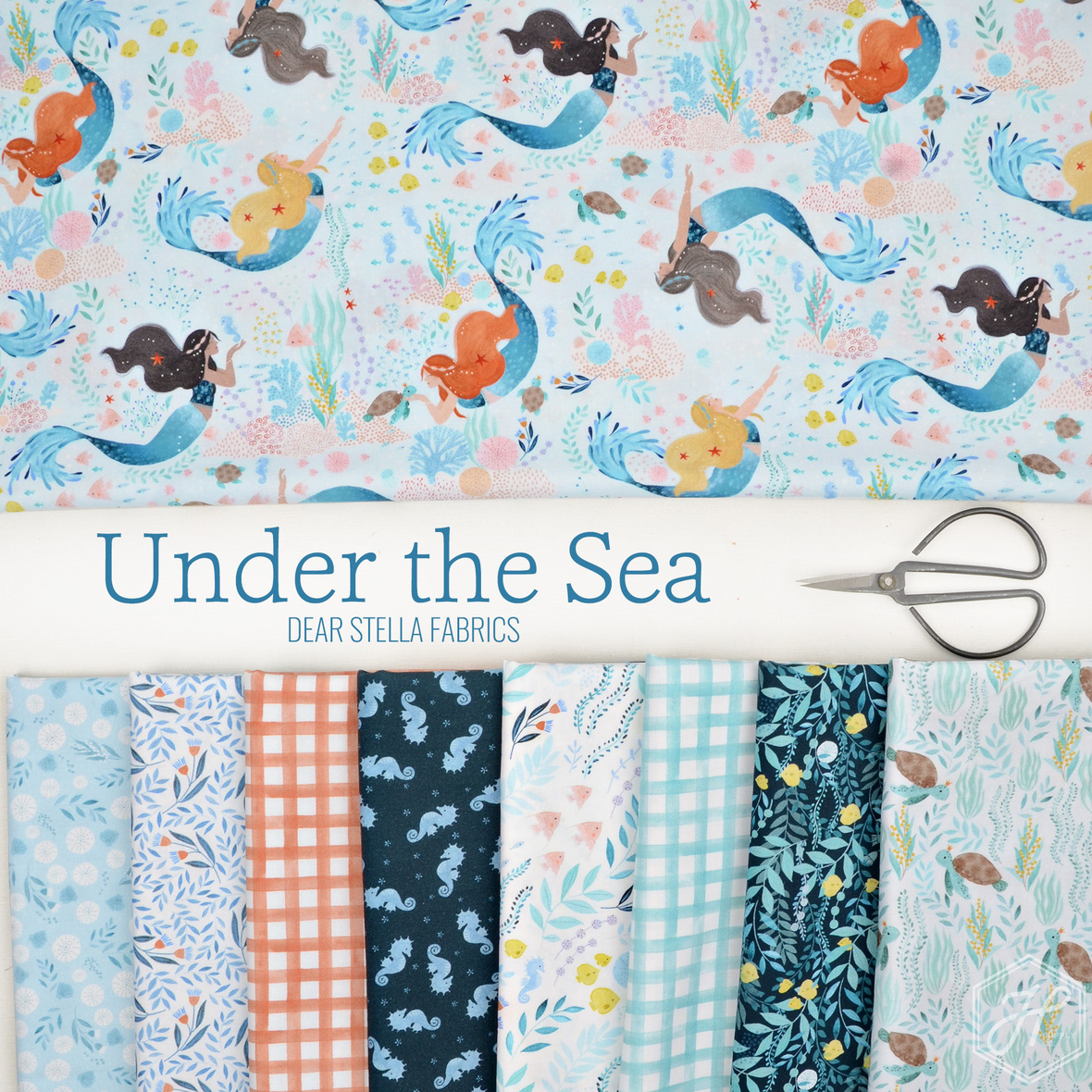 Under the Sea fabric by Dear Stella at Hawthorne Supply Co.