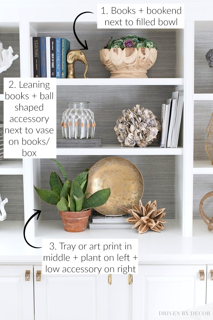 How to Decorate Shelves & Bookcases Simple Formulas That Work!