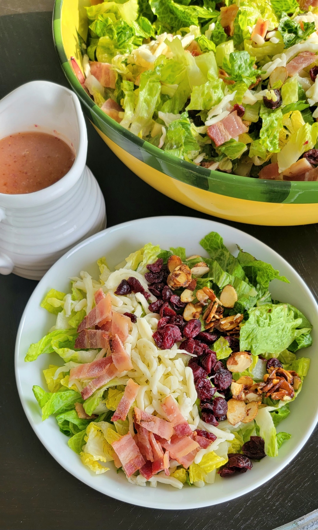 Bacon and Craisin Pink Dressing Salad