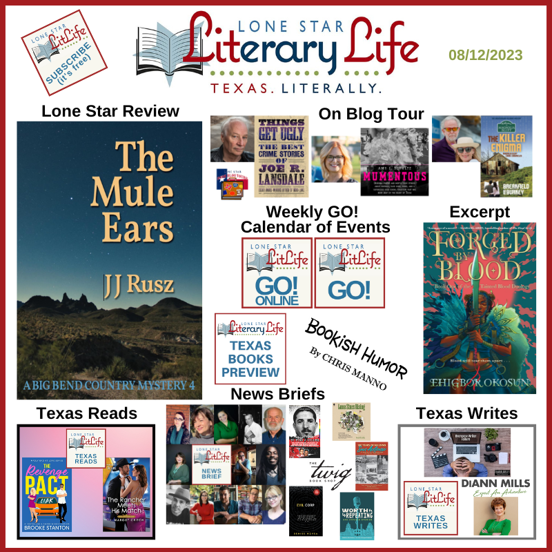 Lone Star Lit News Mule Ears, debut fantasy, Texas authors shine