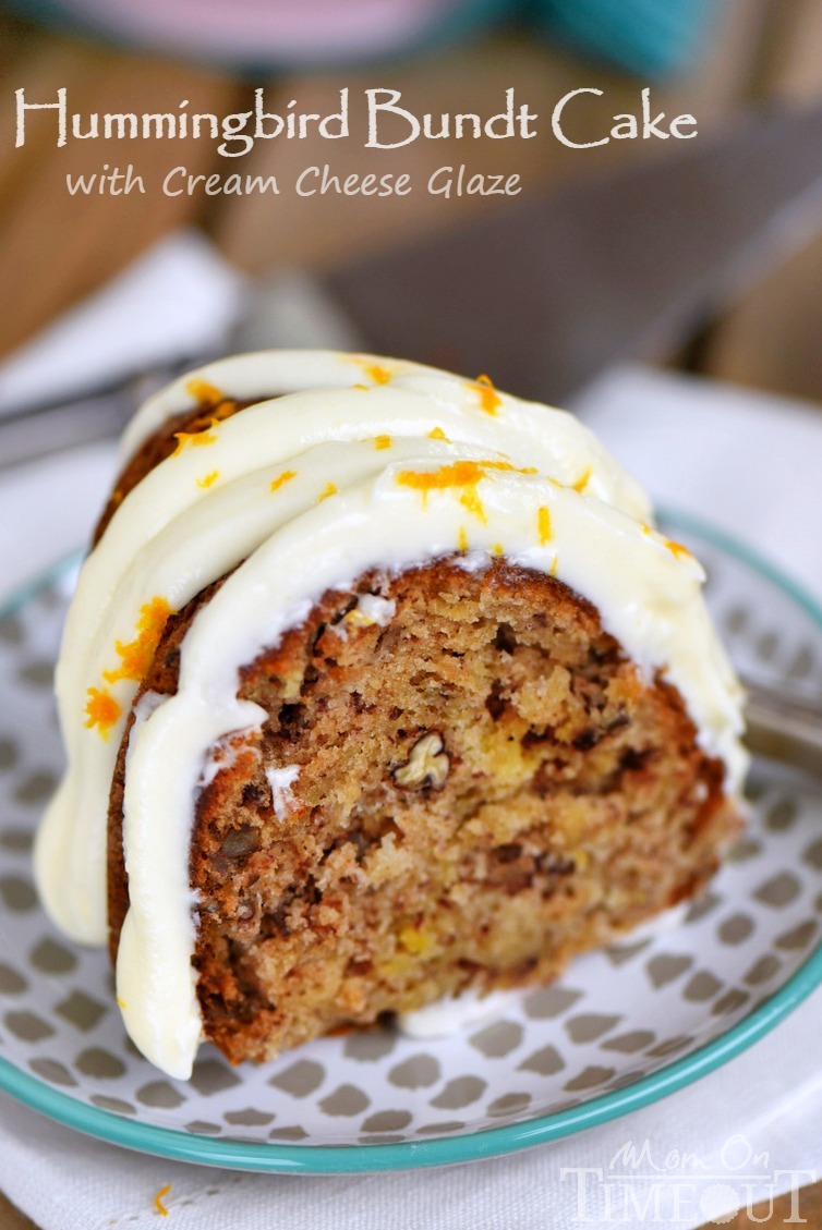 Hummingbird Bundt Cake with Cream Cheese Glaze