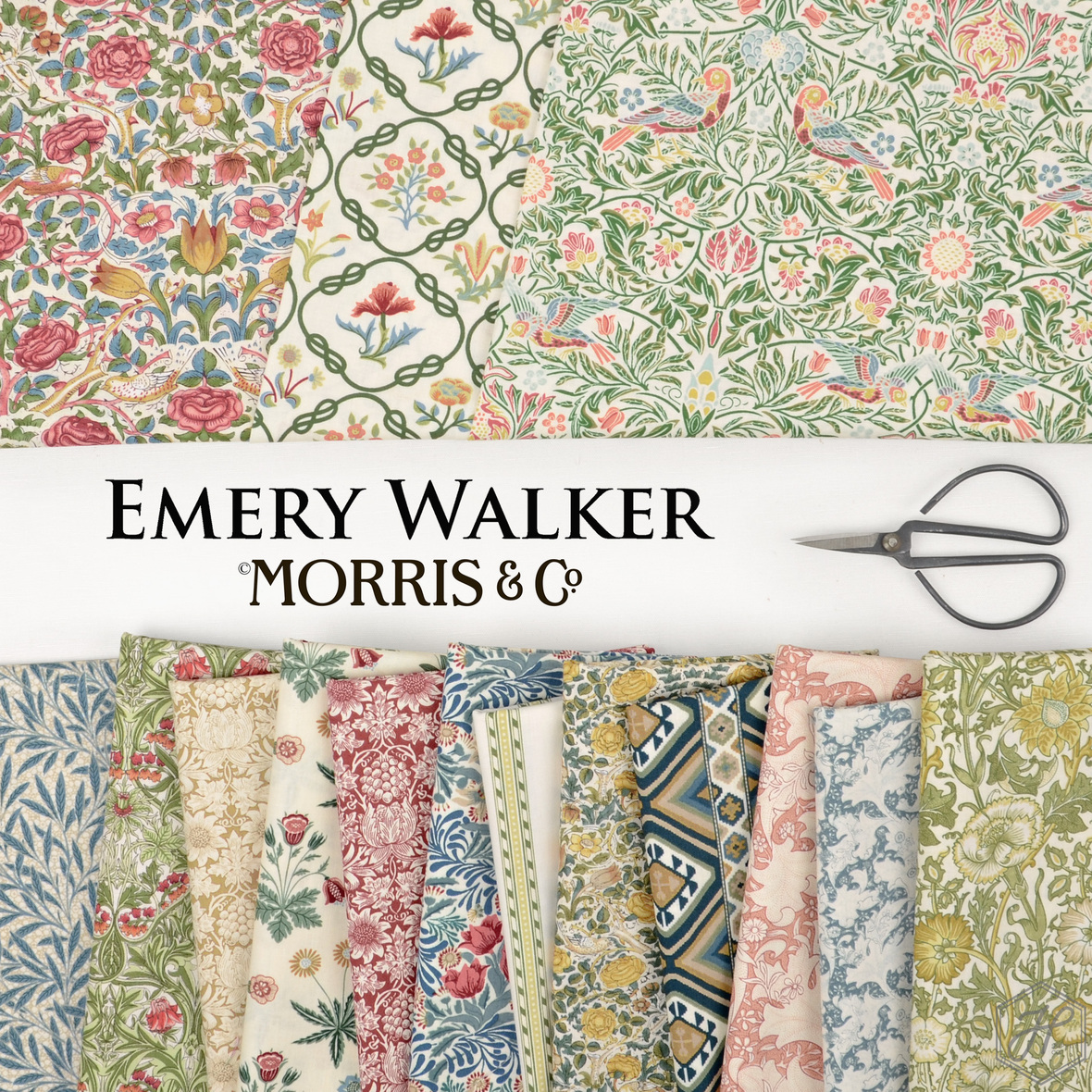 Emery Walker fabric by Morris and Co for Free Spirit at Hawthorne Supply Co