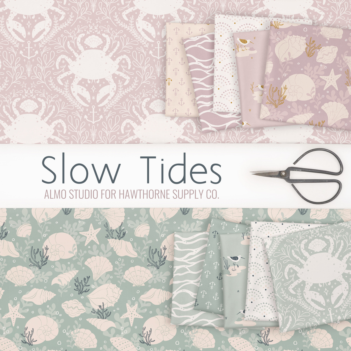 Slow Tides fabric by Almo Studio for Hawthorne Supply Co.