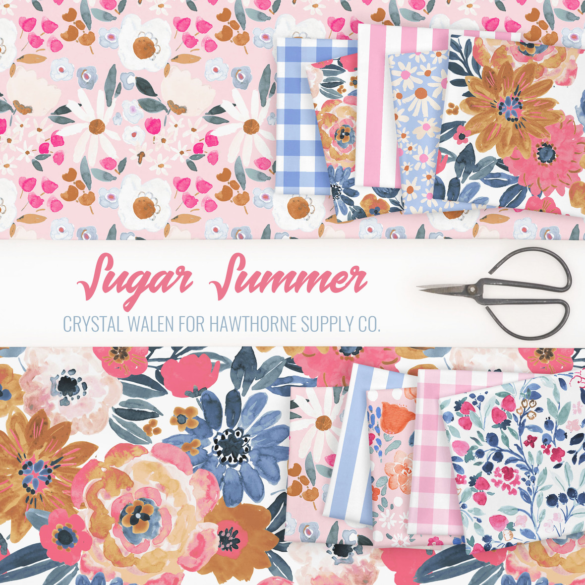 Sugar Summer fabric by Crystal Walen for Hawthorne Supply Co.