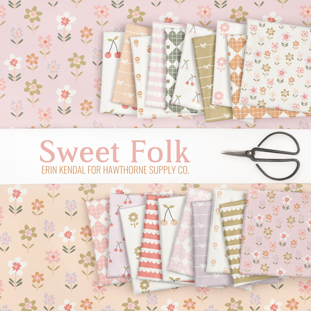 Sweet Folk Fabric by Erin Kendal for Hawthorne Supply Co