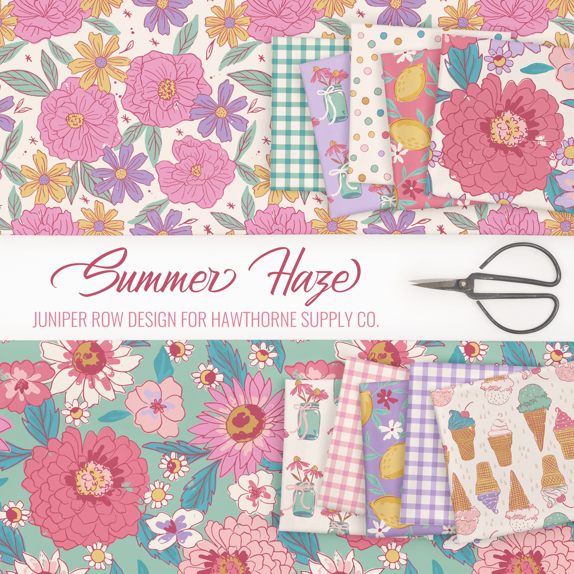 Summer Haze fabric by Juniper Row Design for Hawthorne Supply Co.