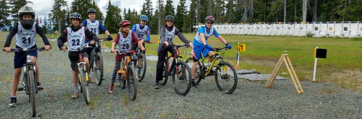 biathlon running and biking