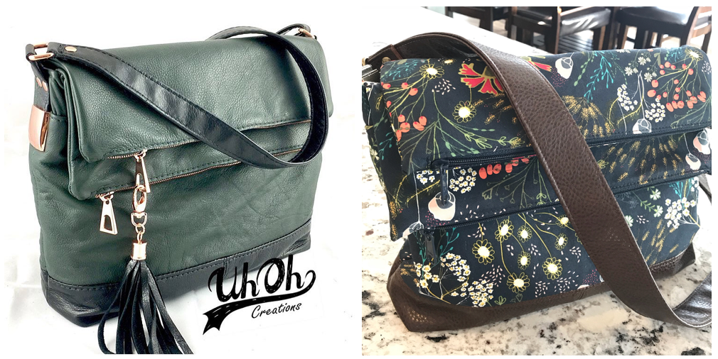 THE DOUBLE FLIP SHOULDER BAG PURSE SEWING PATTERN from Emmaline Bags NEW