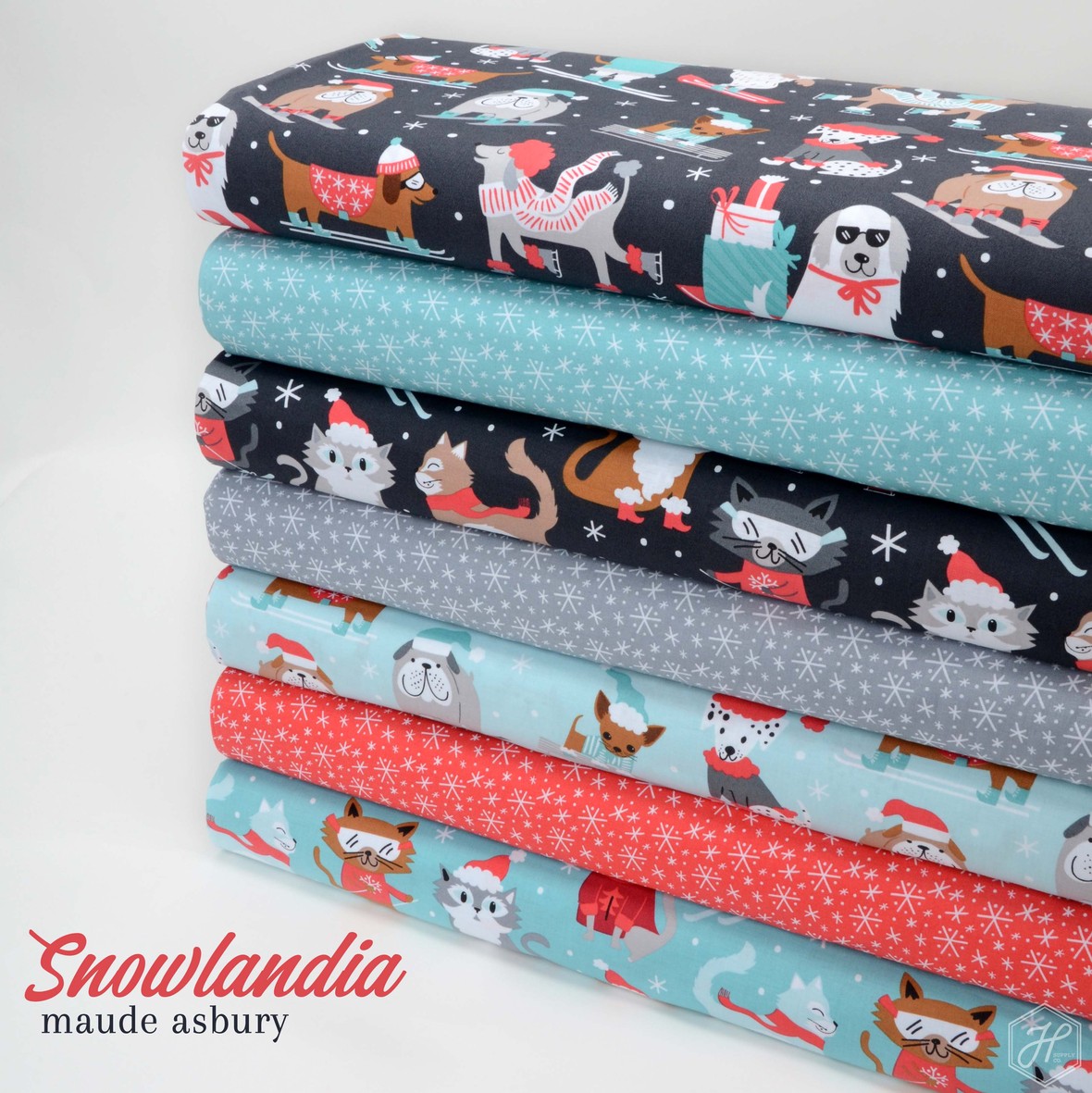 Snowlandia Fabric Poster