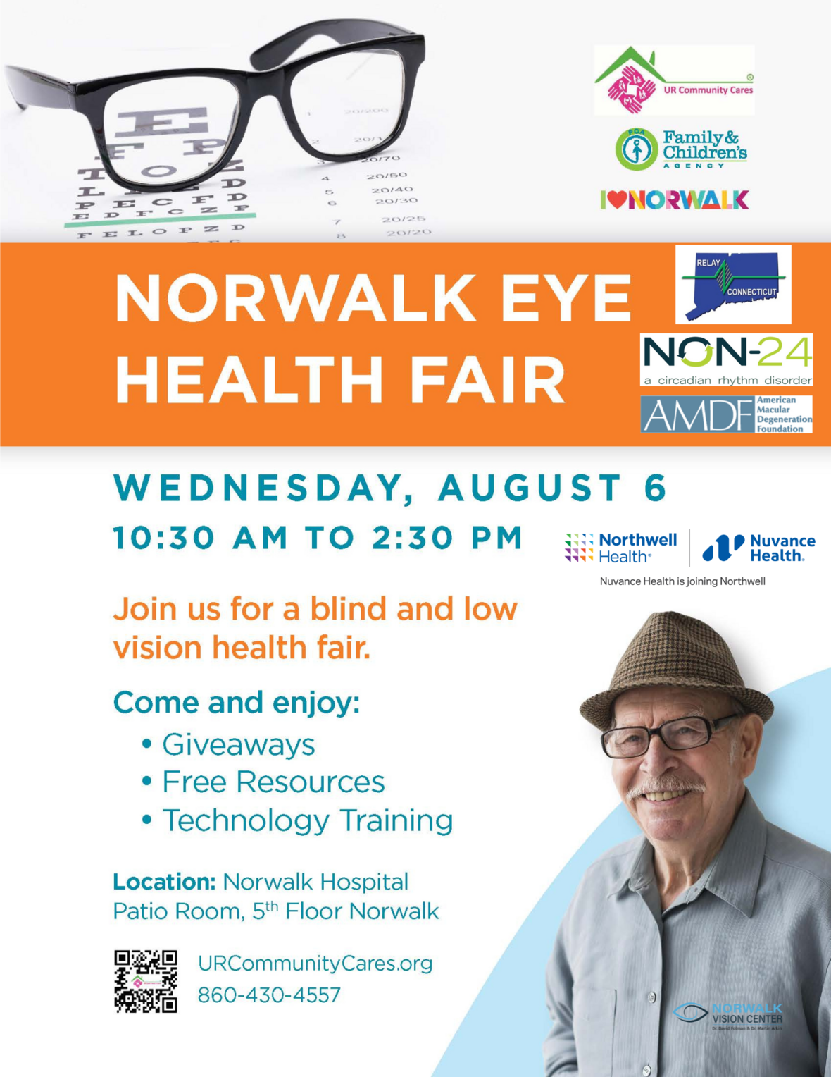Norwalk Eye Health Fair Flyer English