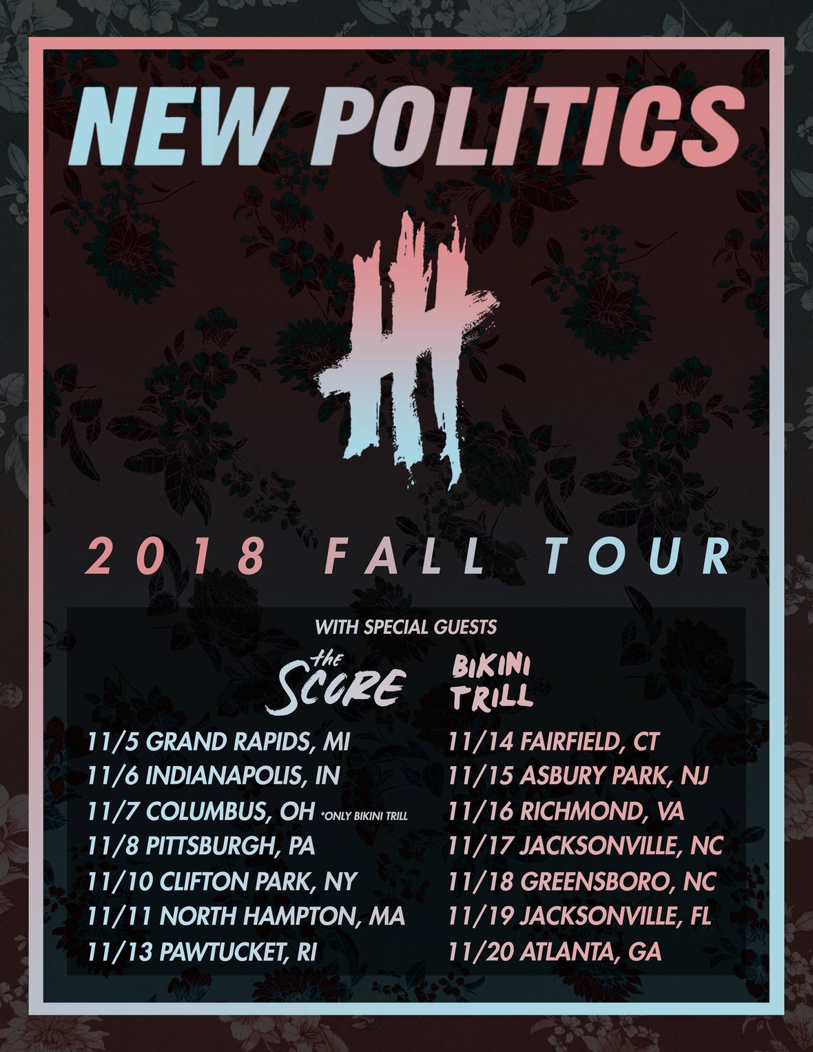 new politics tour poster
