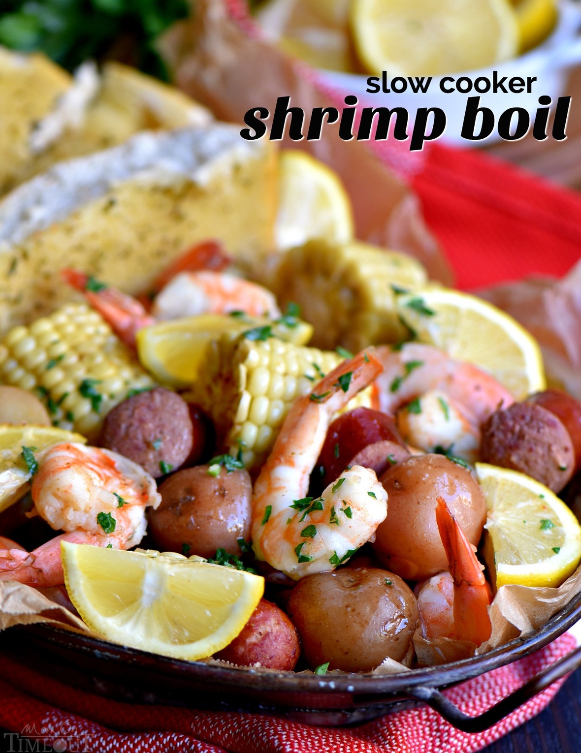 Super Simple Slow Cooker Shrimp Boil