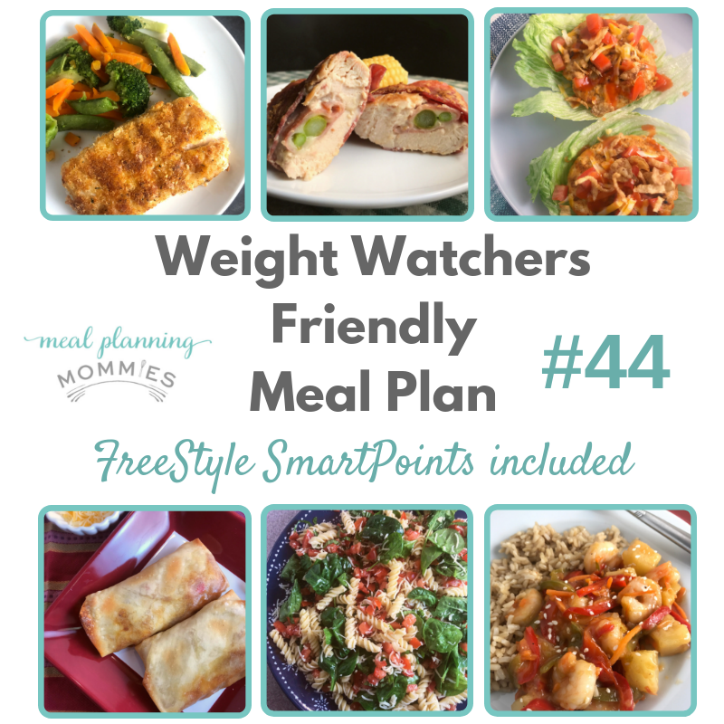 Weight Watchers friendly meal plan with free printables.