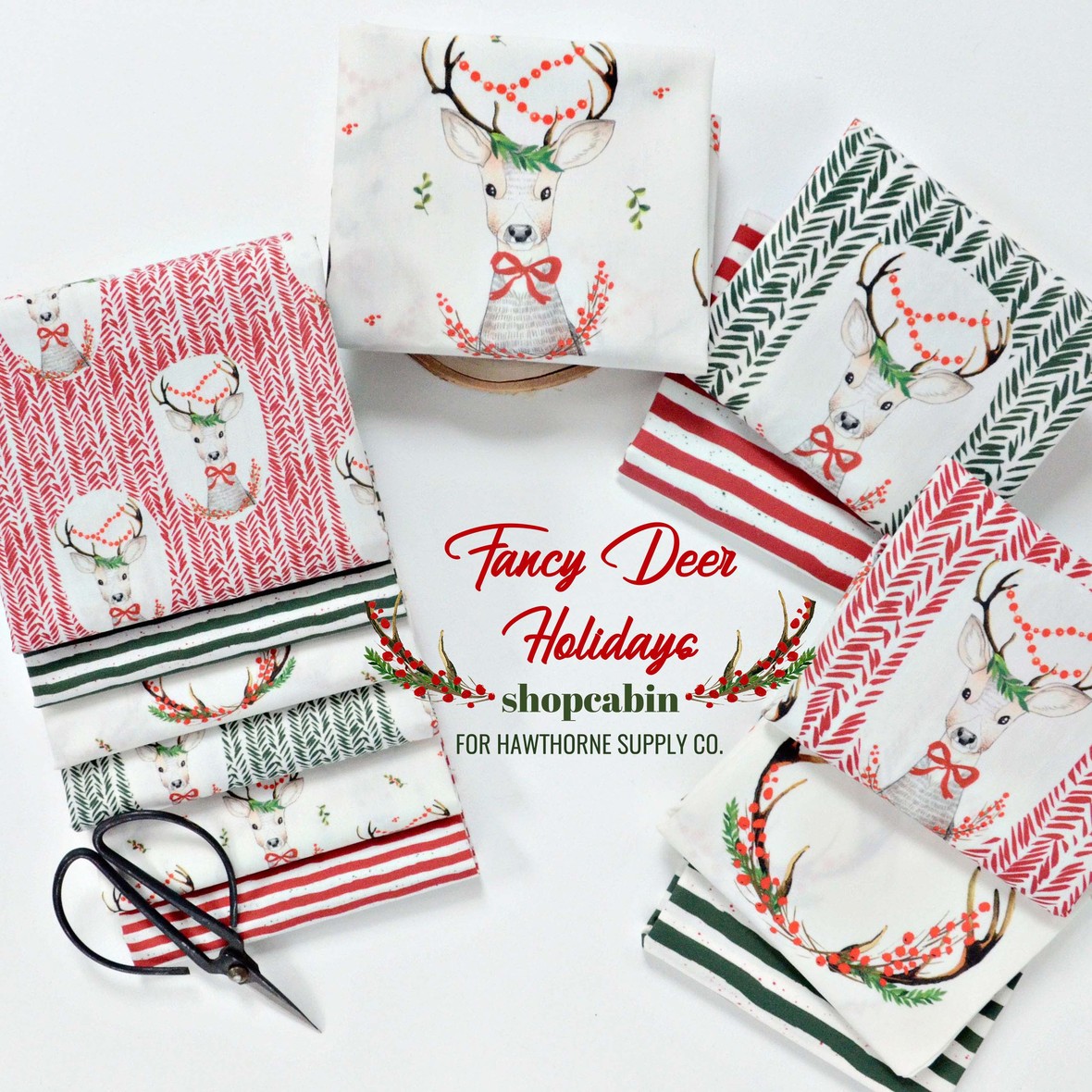 Fancy Deer Holiday Shopcabin at Hawthorne Supply Co