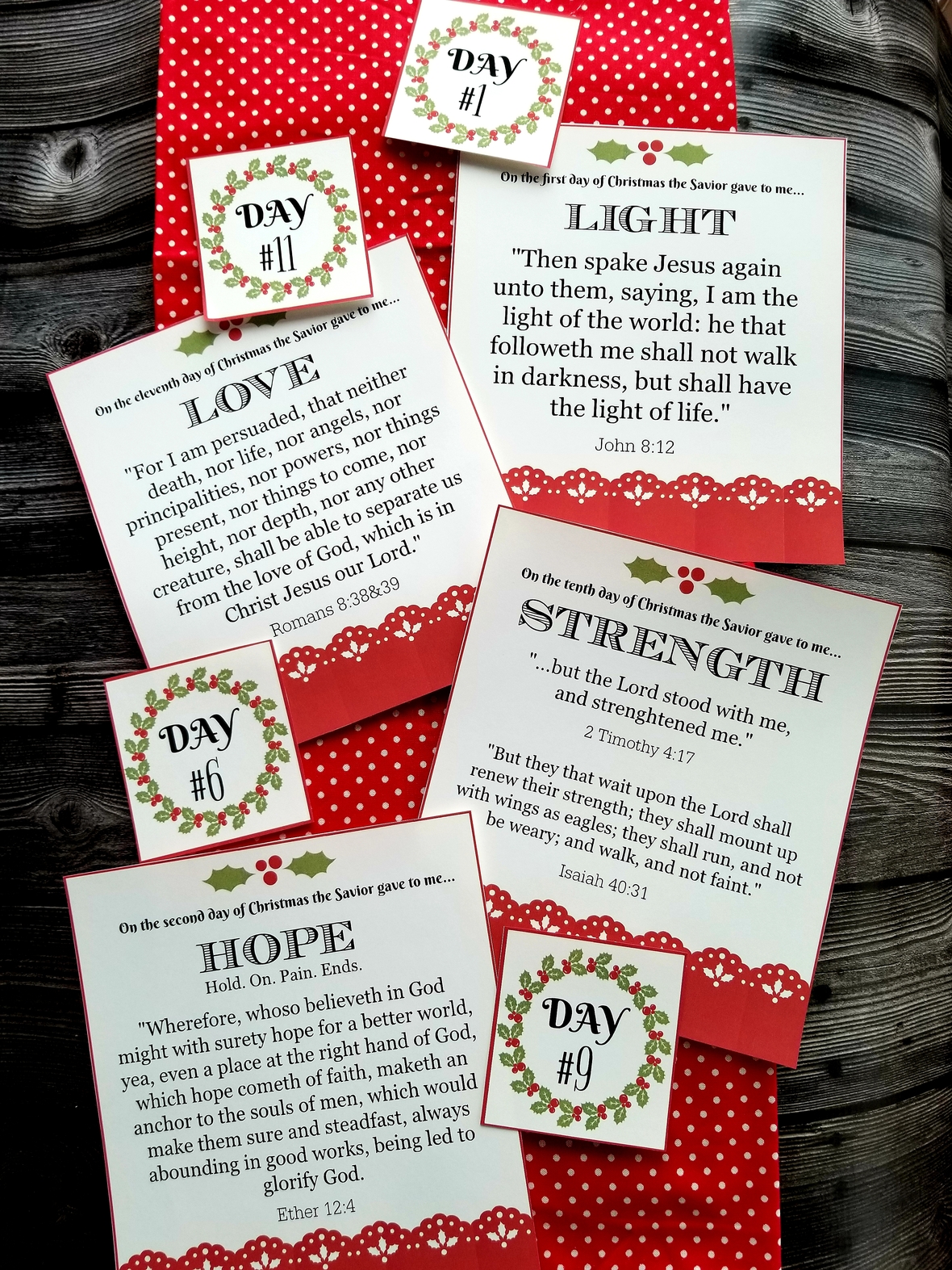 12 Days Of Christmas Gifts Of The Savior With Free Printable
