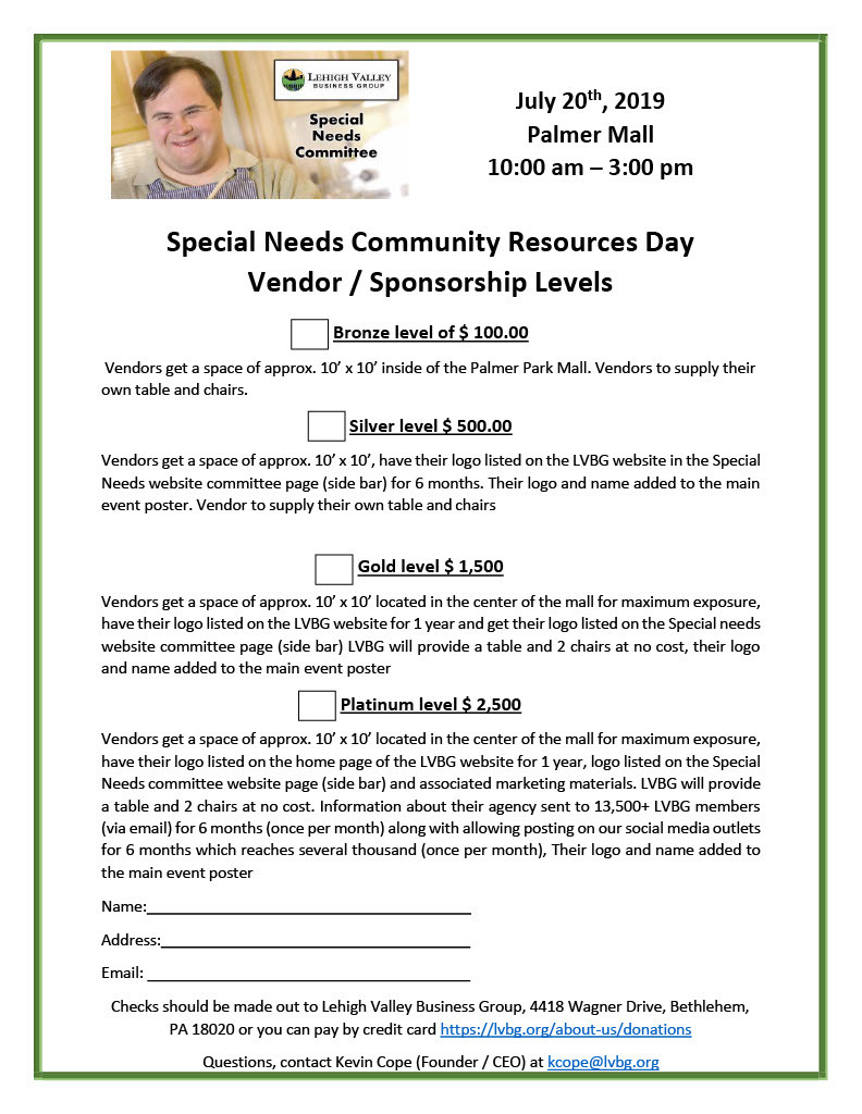 Special Needs Community Resources Day Event Don't miss out July