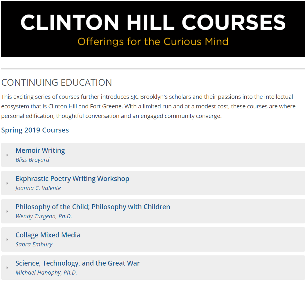 clintonhillcourses