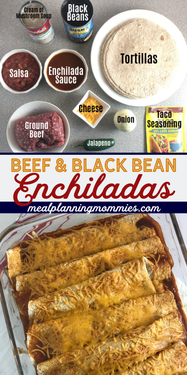 Beef and Black Bean Enchiladas