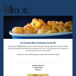 3rd Annual Mac-N-Cheese Cook Off!