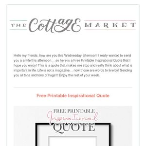 free printable inspirational quote