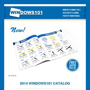 *NEW* 2014 CATALOG (Windows101 Window Cleaning Supplies)